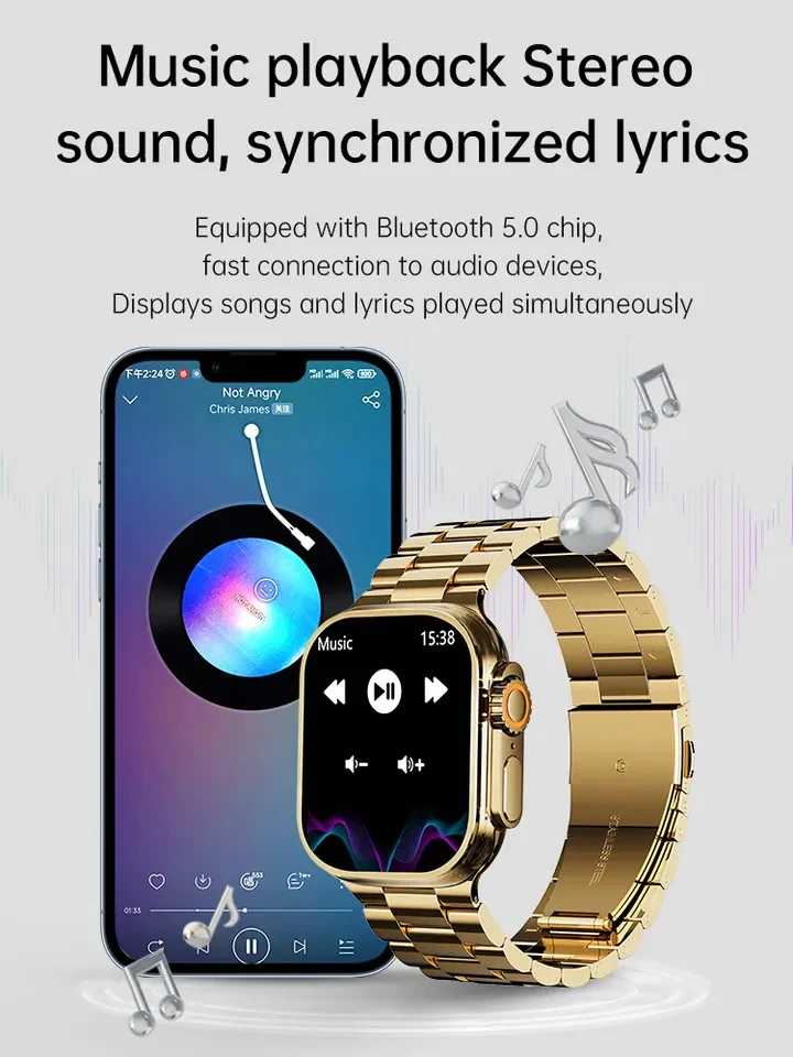 24K UltraGolden Smart Watch – ساعة جولد ألترا